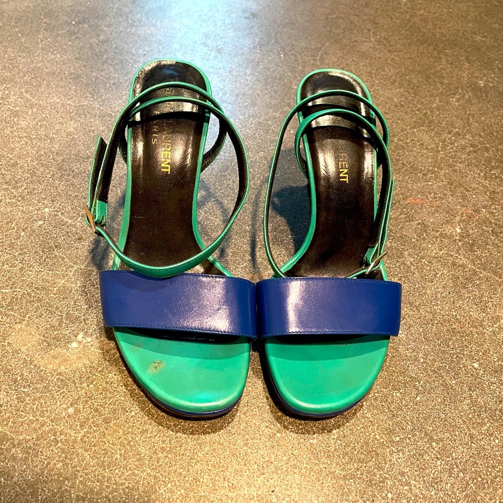 YSL Saint Laurent Strap Heels